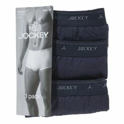Jockey Classic Y-Front Brief 3 Pack Navy