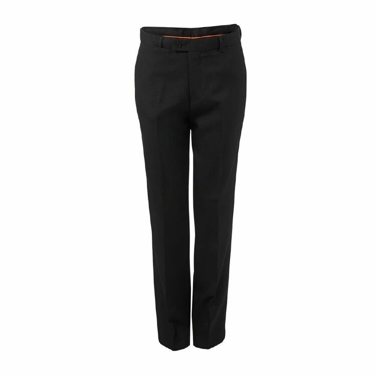 Farah Men's Flat Front Easy Care Polyester Business Trouser Black - Image 2