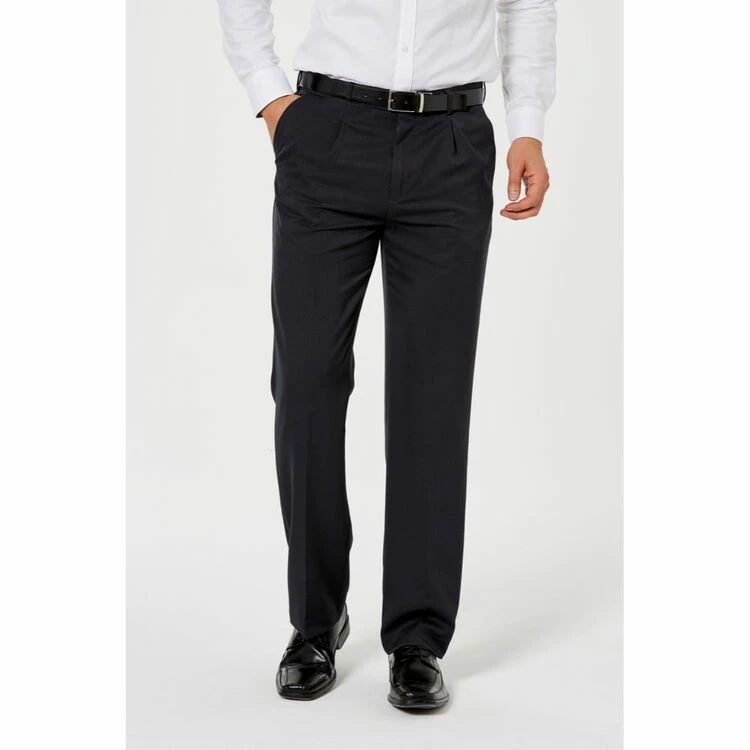 Farah Pleat Front Business Trousers Navy - Image 4