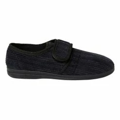 Grosby Thurston Adjust Cord Slippers Black