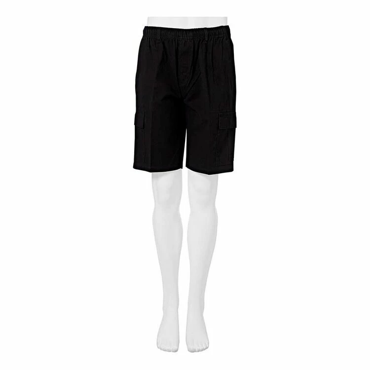 Farah Men's Elastic Waist Cargo Shorts Black - Image 3