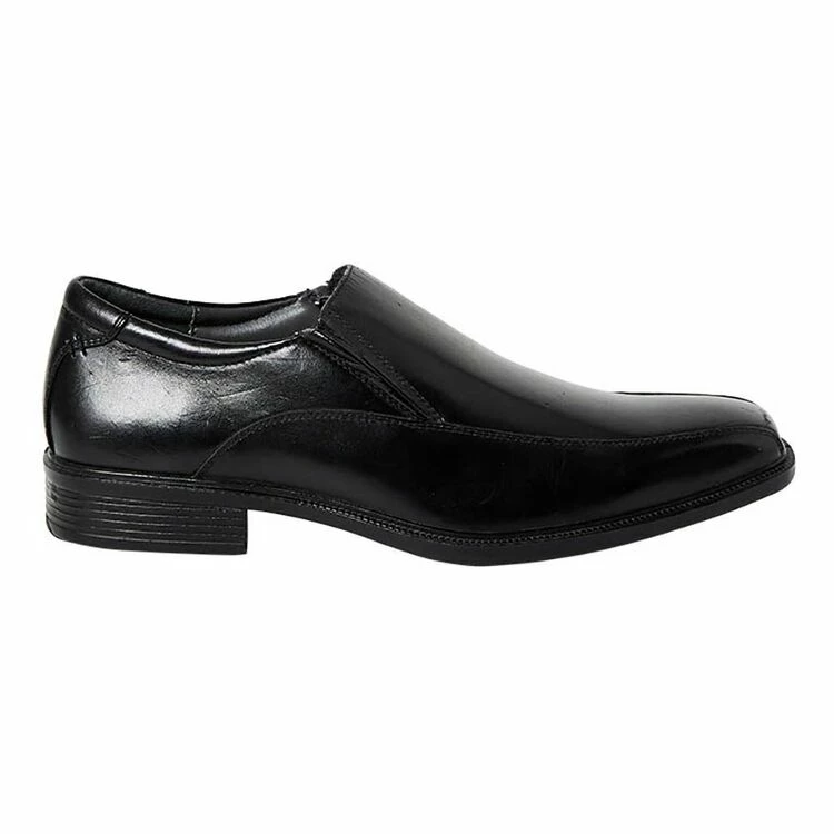 Hush Puppies Mentor Leather Slip On Business Shoes Black - Image 2
