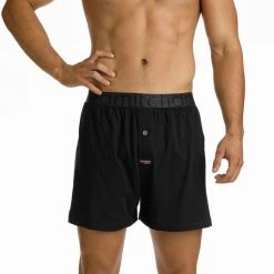 Mitch Dowd Loose Fit Knit Boxer Men's Underwear Black Small
