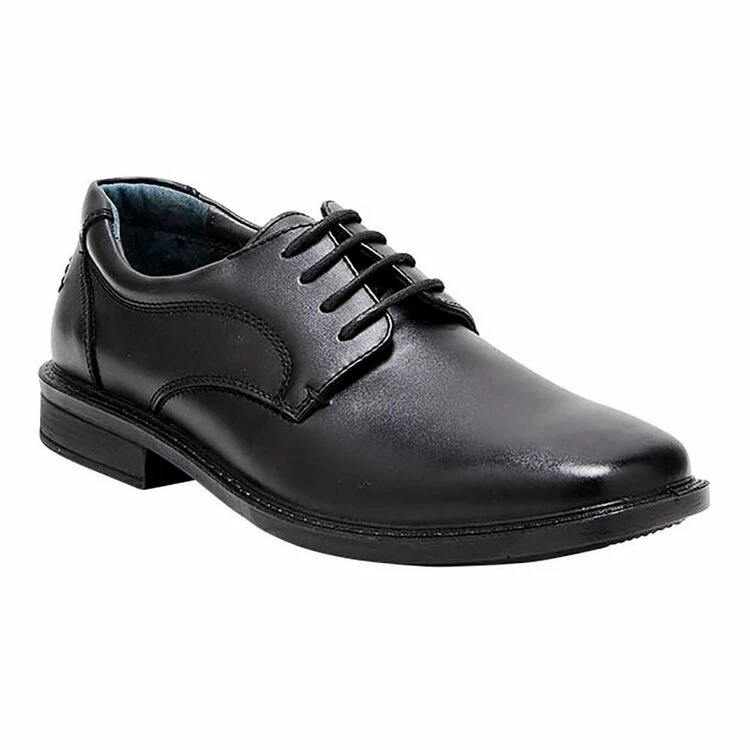 Hush Puppies Tactics Wide Leather Lace Up Business Shoes Black - Image 2