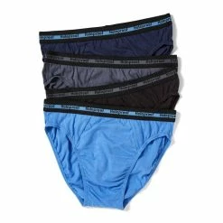 Holeproof Attached Elastic Brief 4 Pack Blue & Multicoloured