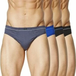 Holeproof Jersey Brief 4 Pack Black & Navy
