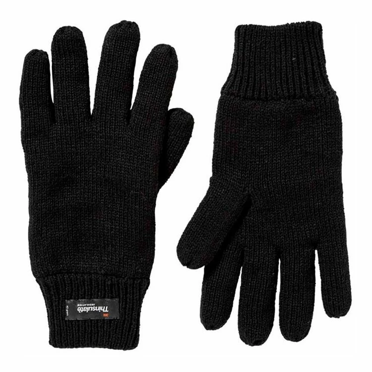 Dents Thinsulate Lined Knit Gloves Black - Image 2