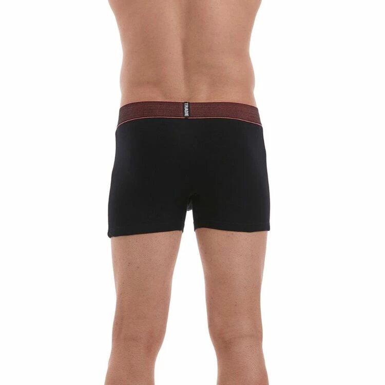 Tradie Black Men's Cotton Fly Front Trunk 3 Pack Black - Image 3