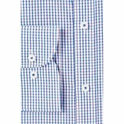 Van Heusen Men's Classic Fit Check Business Shirt White & Navy 38/86