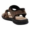 Hush Puppies Wick Leather Adjustable Sandals Brown