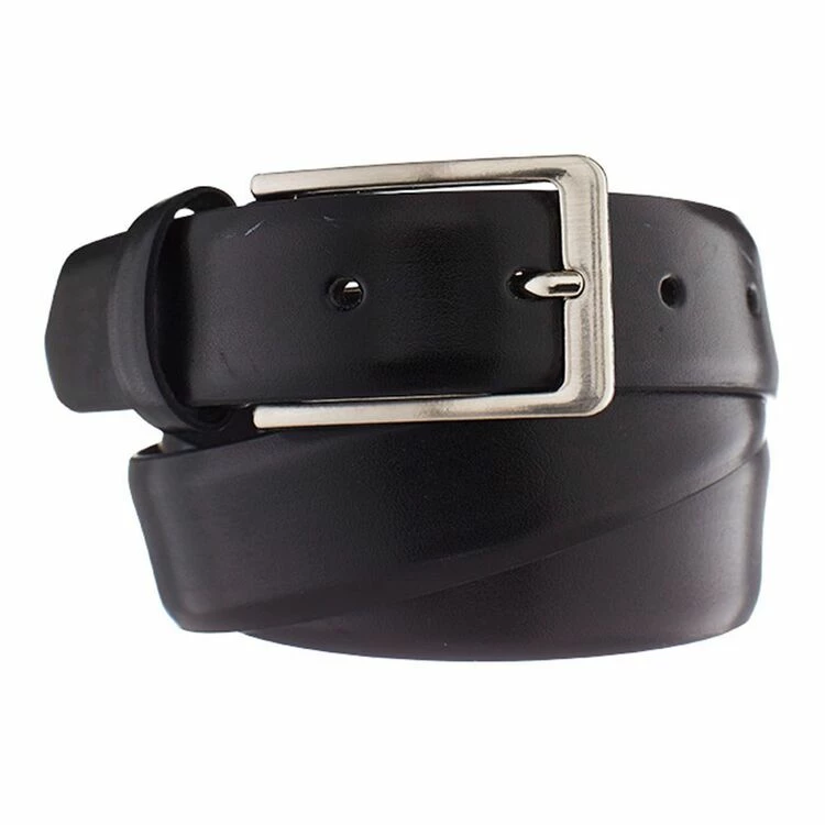 Bronson Casual Milano Dress Leather Buckle Belt 30mm Black
