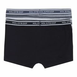 Holeproof Stripe Trunk 2 Pack Black Grey