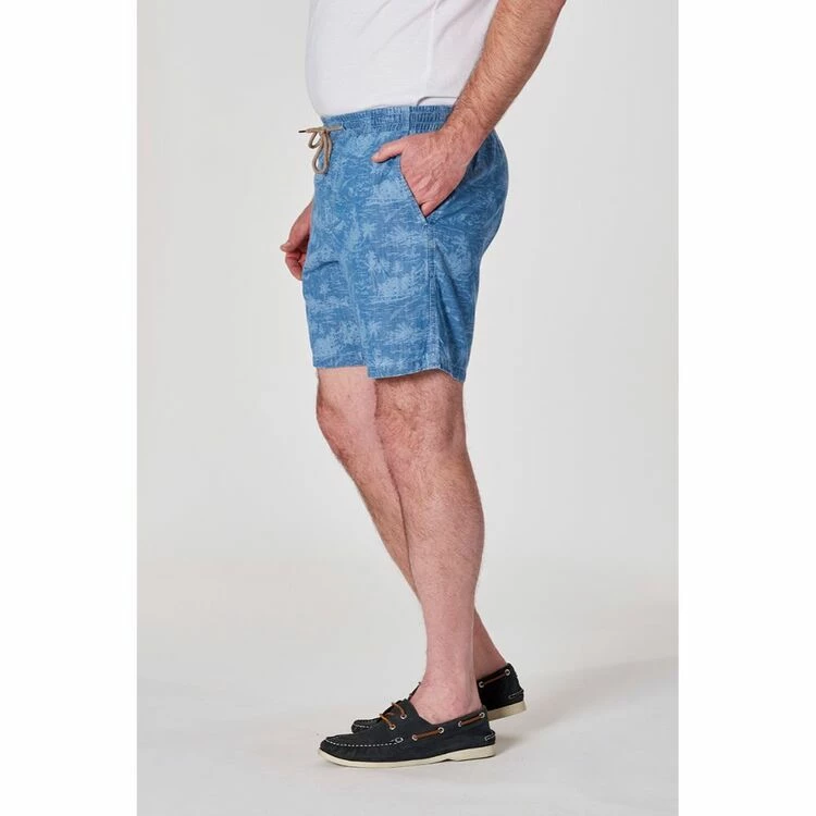 JC Lanyon Printed Volley Short Light Blue X Large - Image 3