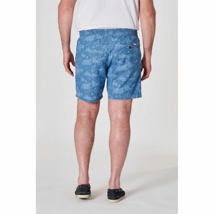 JC Lanyon Printed Volley Short Light Blue X Large - Image 2