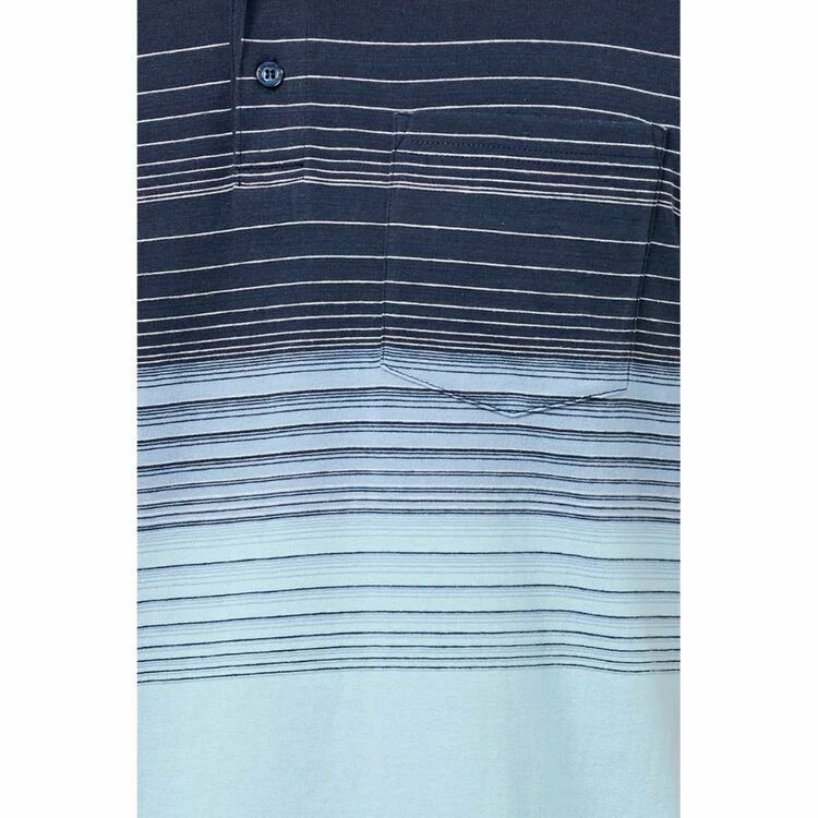 Bronson Casual Men's Balwyn Cotton Jersey Polo Blue - Image 2