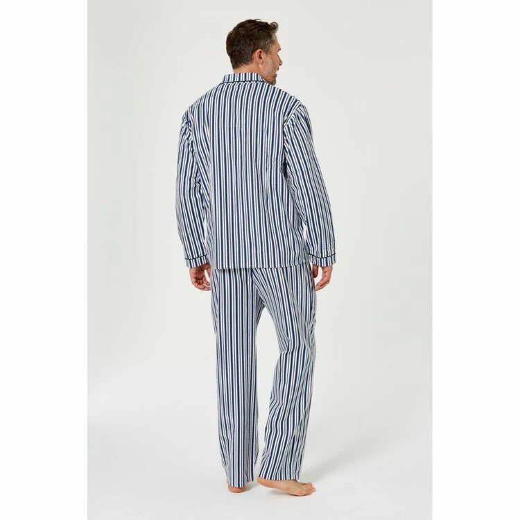 Nic Morris Flannelette PJ Set Navy Large - Image 2