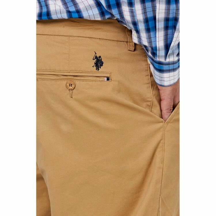 U.S. Polo Assn. Big Flat Front Slant Pocket Pants Camel