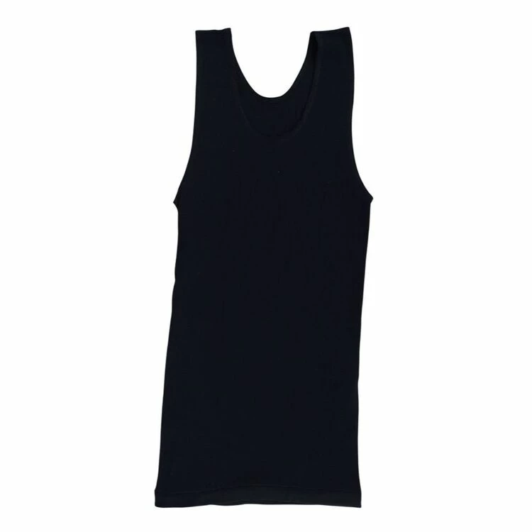 Tradie Black Men's Singlet Black