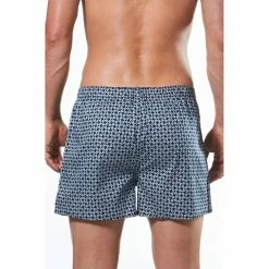 Mitch Dowd Samurai Geo Soft Wash Boxer Men's Underwear Navy