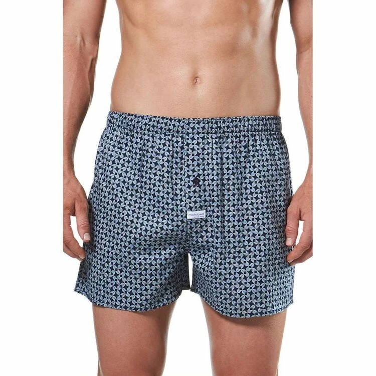 Mitch Dowd Samurai Geo Soft Wash Boxer Men's Underwear Navy - Image 3