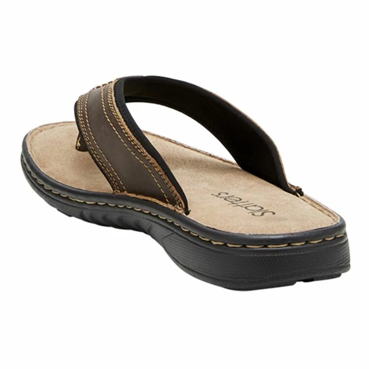 Slatters Taree Men's Slide Brown - Image 3