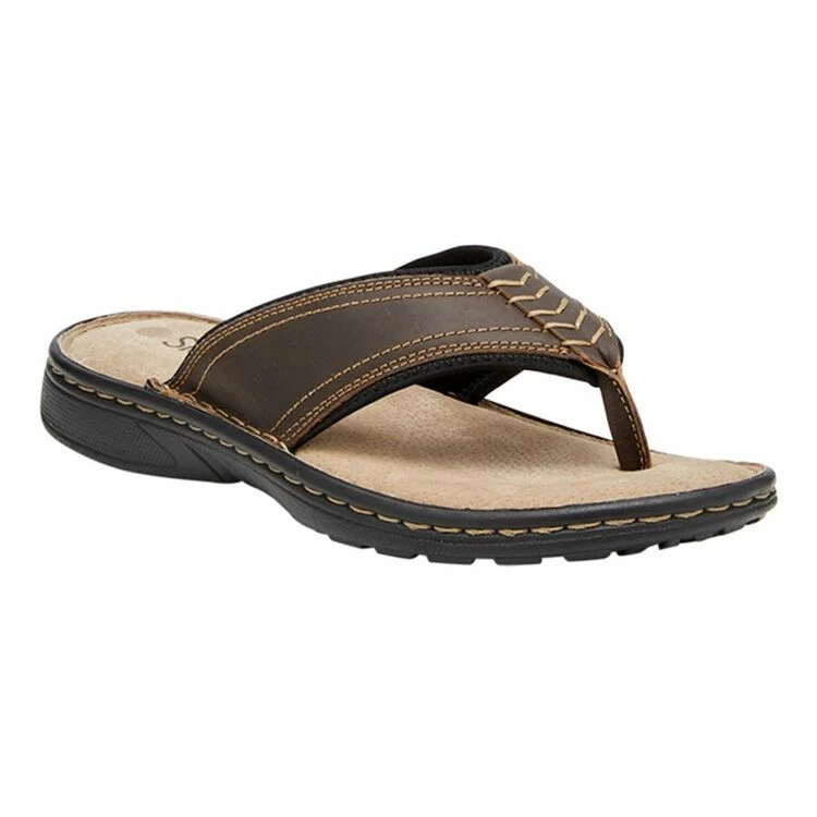 Slatters Taree Men's Slide Brown - Image 2