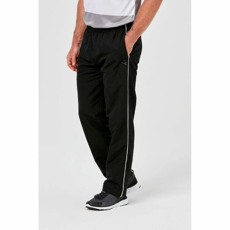 Diadora Core Peached Microfibre Trackpant Black White - Image 3