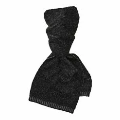 Bronson Casual Barton Soft Touch Textured Scarfe 180x23cm Black & Light Grey