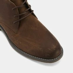 Hush Puppies Thorn Suede Chukka Style Boots Mahogany