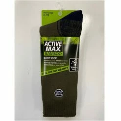 Active Max Bamboo Socks Khaki & Navy 6-11