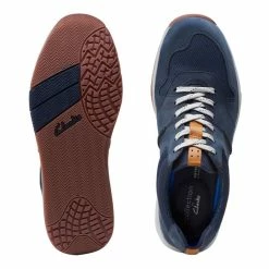 Cloud Steppers By Clarks Langton Race Men's Adjustable Shoes Navy 12 UK