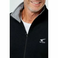 Sfida Zander Stand Collar Fleece Jacket Black Small