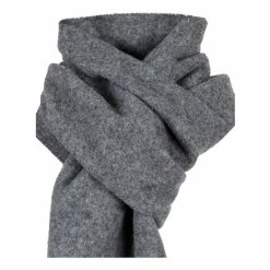 Dents Pure Lambswool Scarf Charcoal