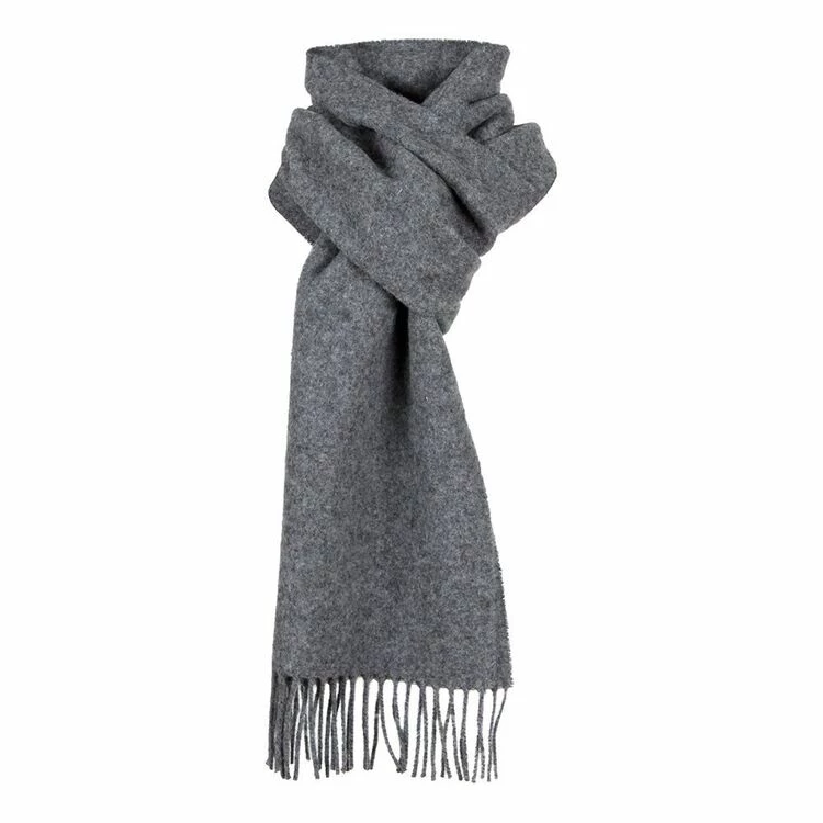 Dents Pure Lambswool Scarf Charcoal - Image 2