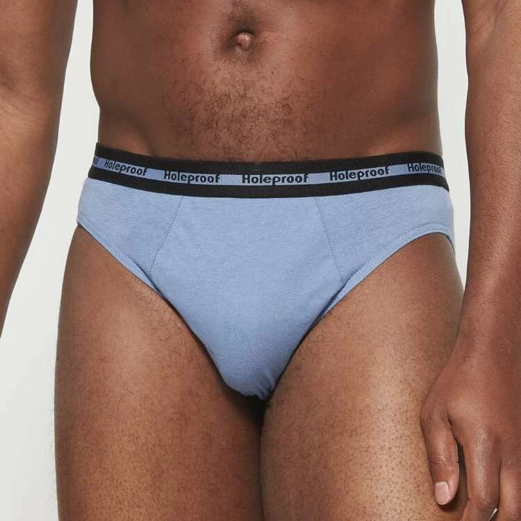 Holeproof Attached Elastic Brief 4 Pack Burgundy & Blue - Image 5