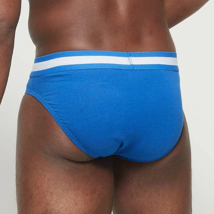 Tradie Black Brief 4 Pack Teal & Black - Image 3