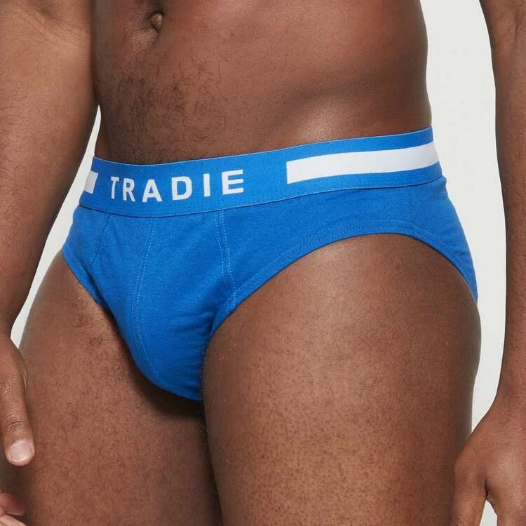 Tradie Black Brief 4 Pack Teal & Black - Image 2