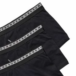 Underworks Fly Front Trunk 3 Pack Black Small
