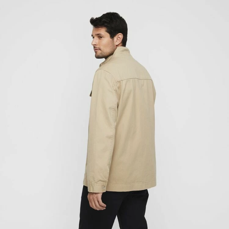 JC Lanyon Bryson Lightweight Utility Jacket Taupe - Image 3