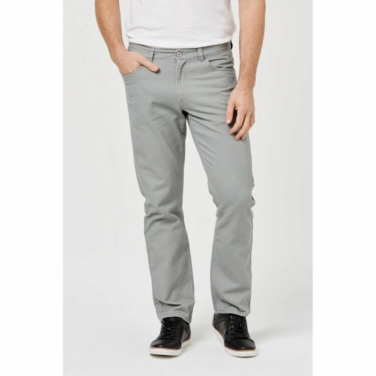 JC Lanyon Houston Bull Twill 5 Pocket Pant Clay - Image 4