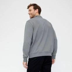 JC Lanyon Lightweight Half Zip Fleece With Embroidered Est 1849 Forest