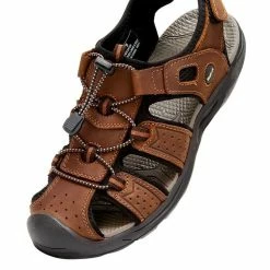 Slatters Barrier Men's Caged Sandal Brown