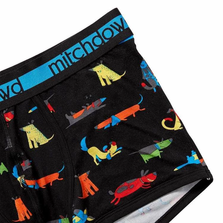 Mitch Dowd Cartoon Dogs Trunk Black X Large