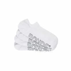 Bonds 4 Pack Logo Light No Show Sock White