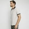 Bronson Casual Southgate Short Sleeve Cotton Pique Polo With Tipping Grey