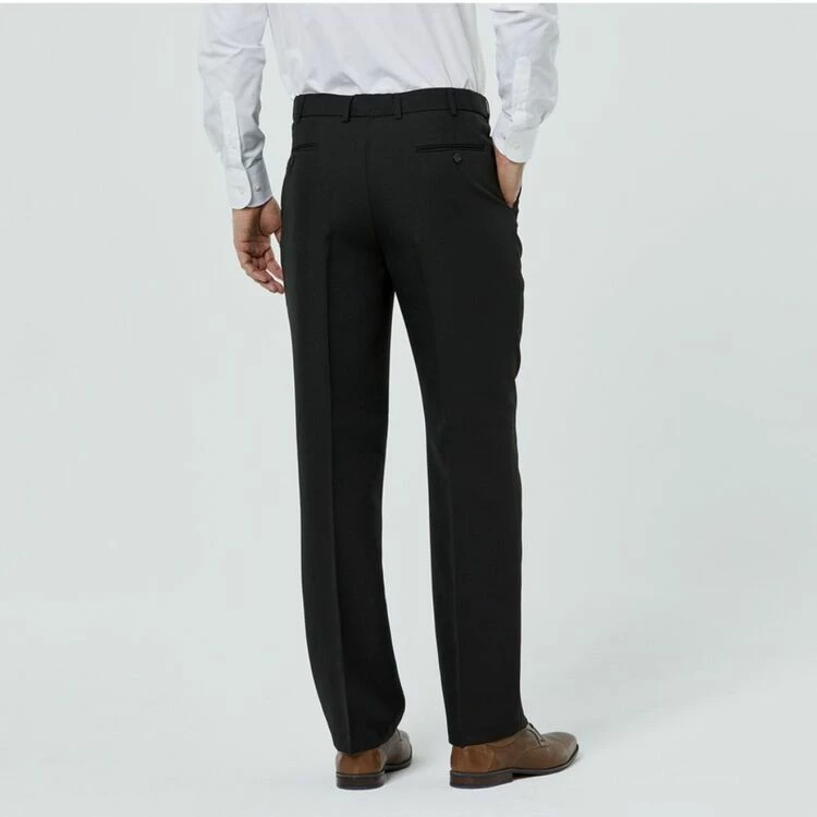 Farah Carlton Single Pleat Front Trouser With Comfort Stretch Waistband Black - Image 2