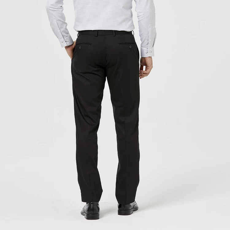 Van Heusen Tailored Fit Nailhead 2091 Business Trouser Black - Image 2