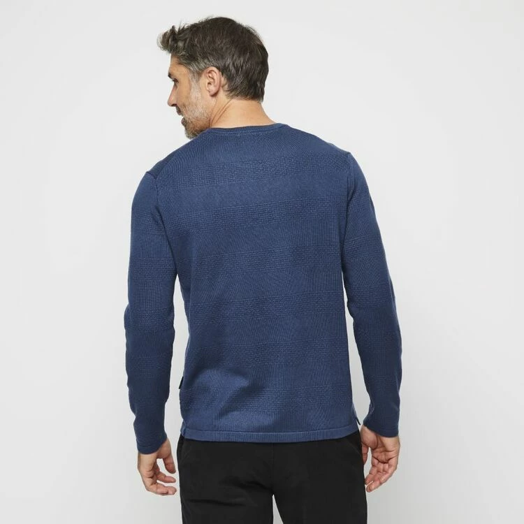Bronson Casual Surrey Textured Stripe Knit Denim - Image 4