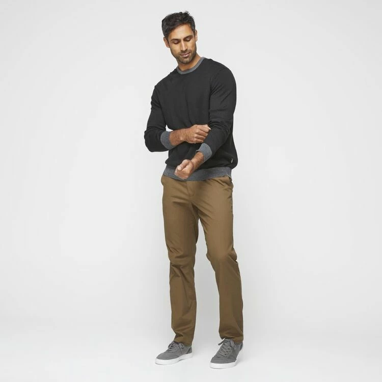 Bronson Basic Casey Contrast Trim Soft Touch Knit Black & Grey - Image 3