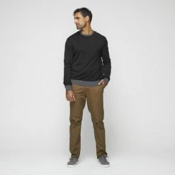 Bronson Basic Casey Contrast Trim Soft Touch Knit Black & Grey